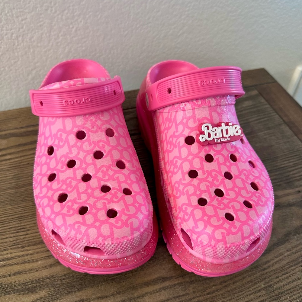 Barbie Pink Croc Platform Clogs